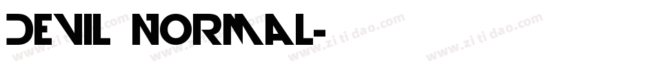 Devil Normal字体转换
